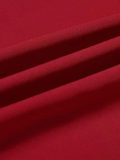Best Retro Stage 1930s Christmas Elk Gilded Velvet Jumpsuit Red