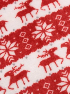 New Retro Stage 1950s Christmas Patchwork Swing Dress Red