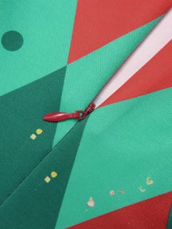 Best Retro Stage Red 1950s Christmas Plaids Bow Decor Dress