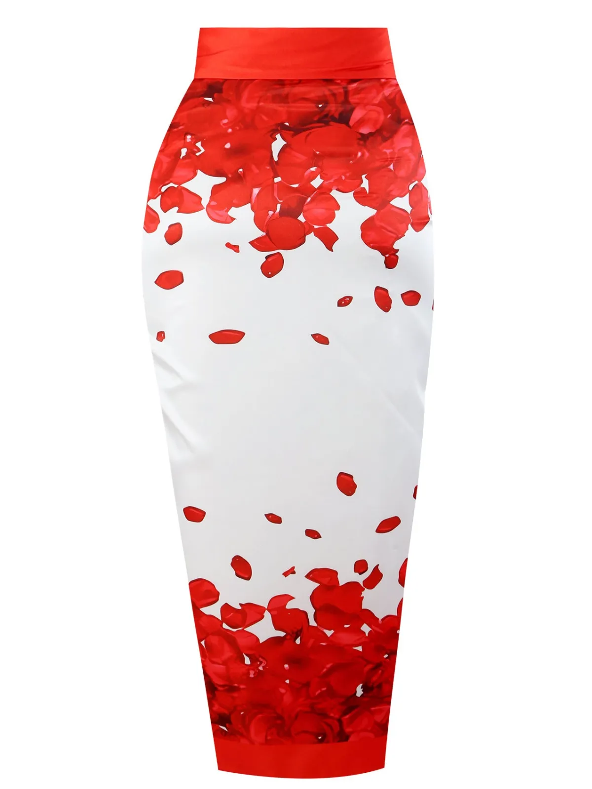 Hot Retro Stage 1960s Floral Suspender Swimsuit Set Red