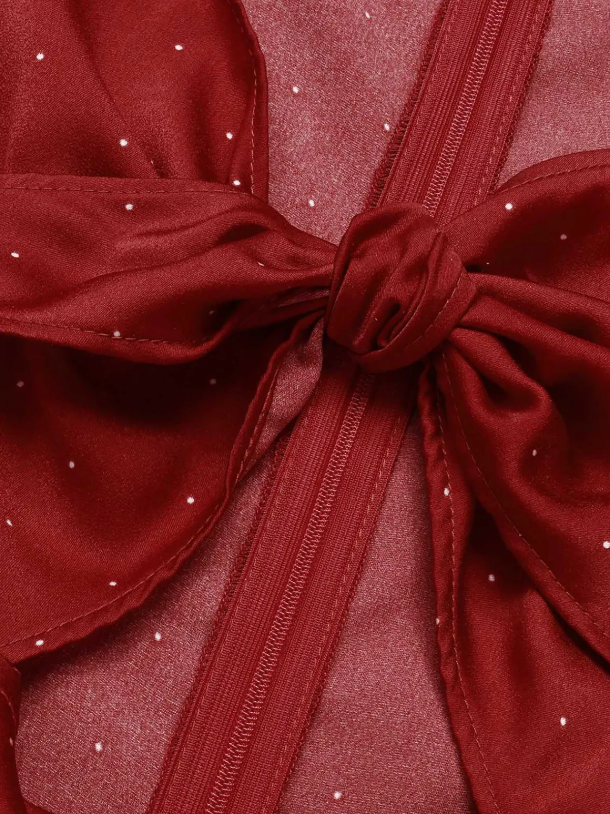 Outlet Retro Stage Red 1960s Hollow Out Button Satin Dress True Red