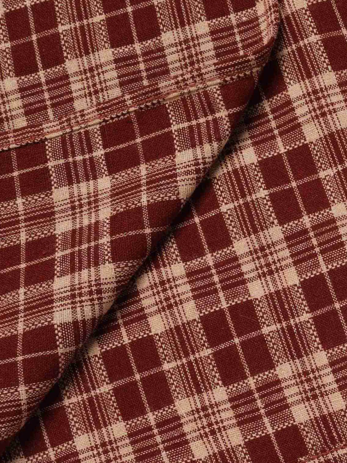 Best Retro Stage 1960s Plaid Back Slit Skirt Red