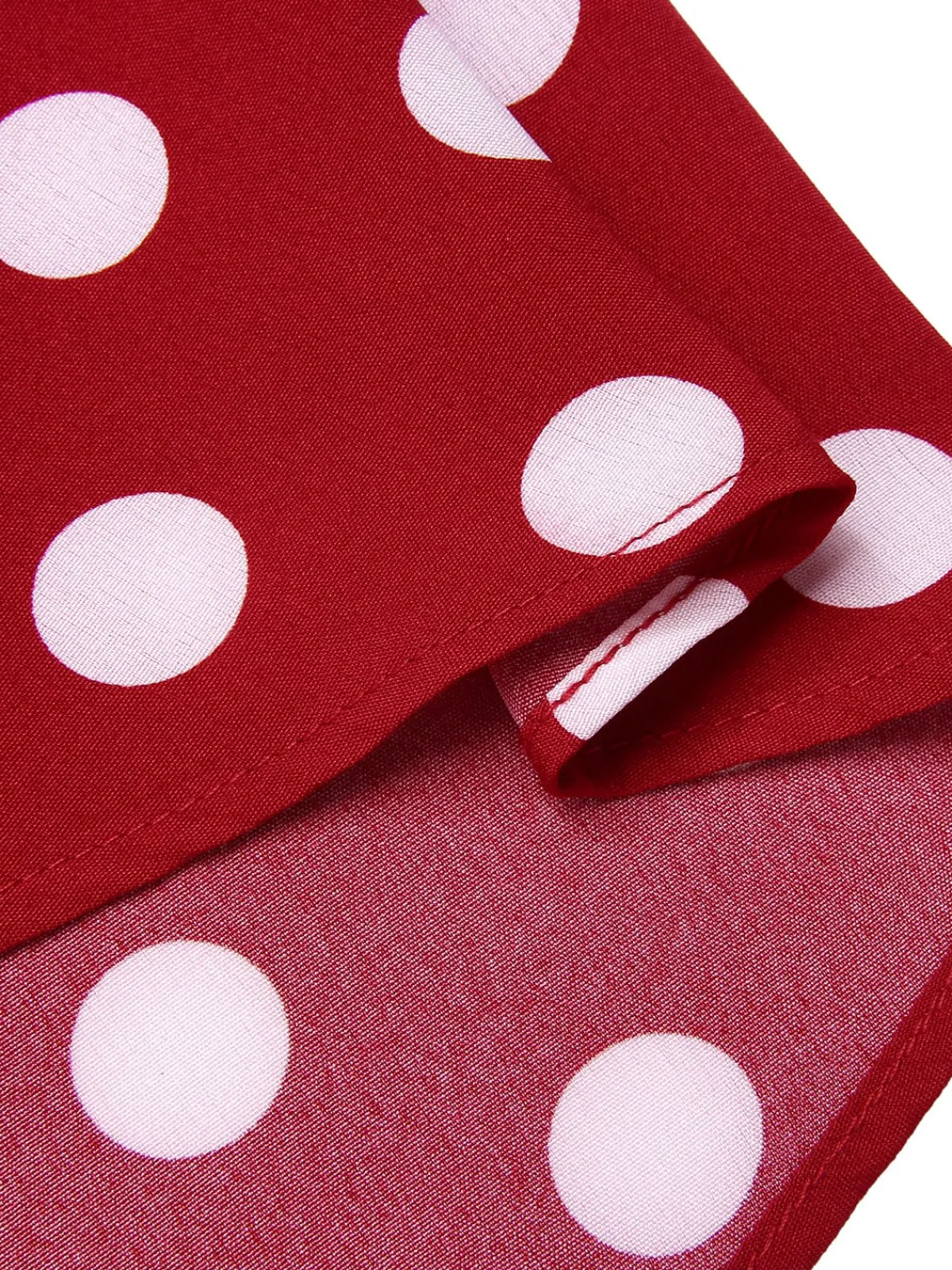 Sale Retro Stage 1950s Polka Dot Swing Skirt Red