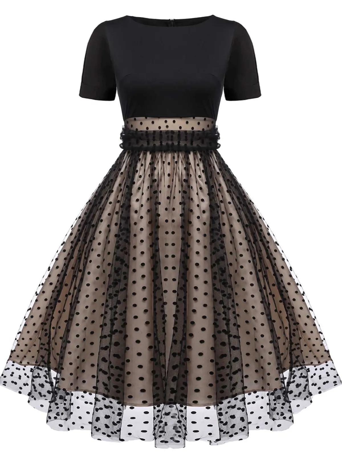 Hot Retro Stage Red 1950s Polka Dot Swing Vintage Dress