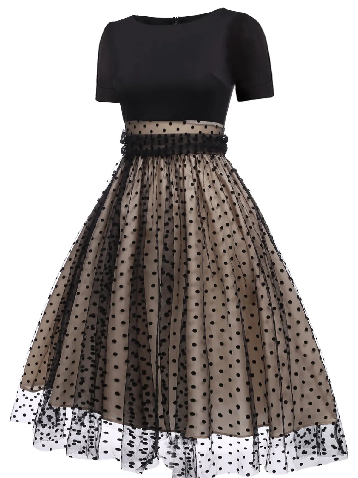 Hot Retro Stage Red 1950s Polka Dot Swing Vintage Dress