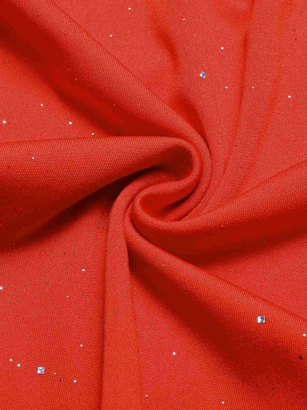 Clearance Retro Stage 1960s Ruffled Open Back Suspender Dress Red