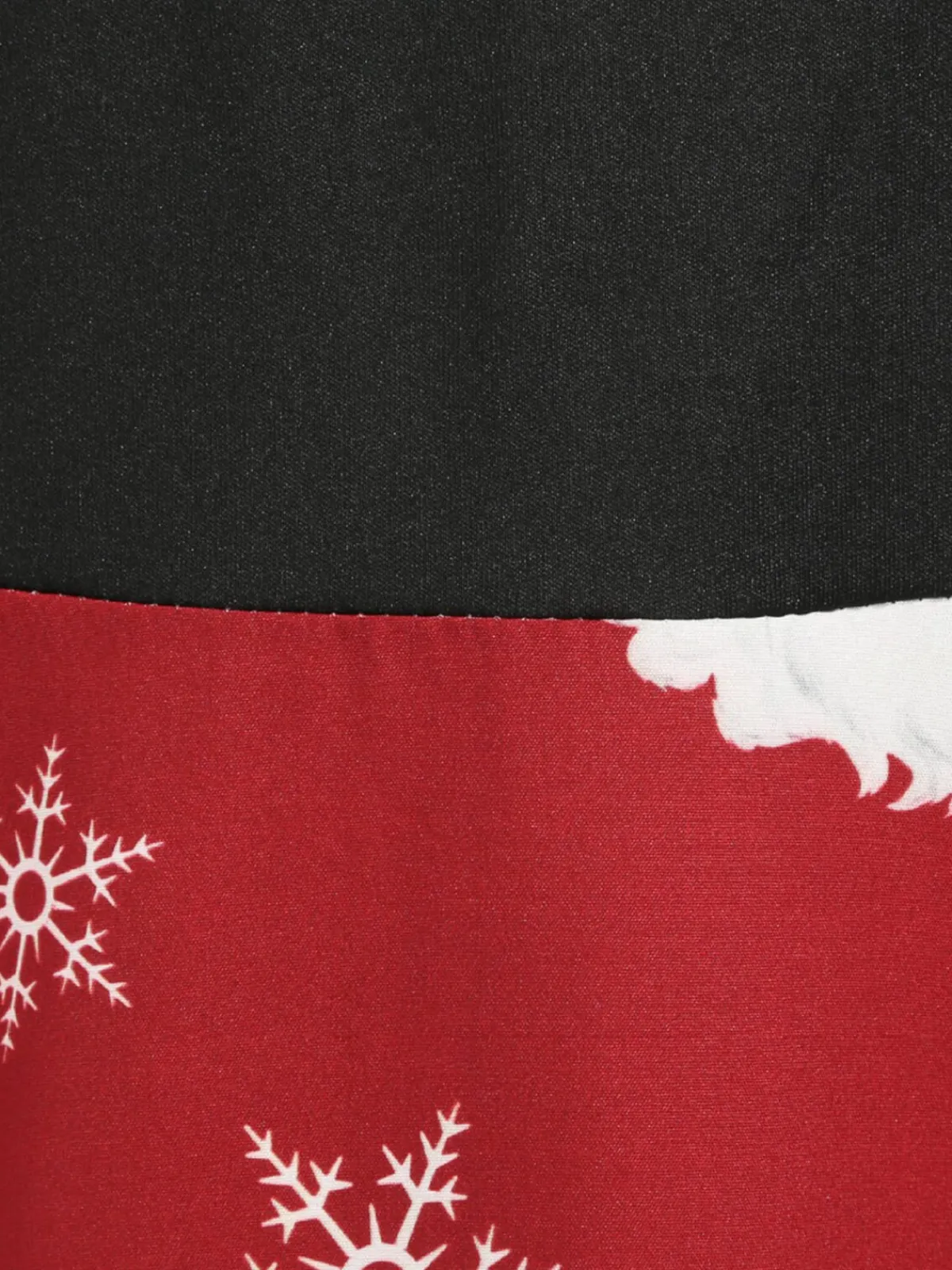 Sale Retro Stage 1950s Santa Claus V-Neck Belt Dress Red