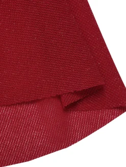Discount Retro Stage 1930s Sequined Off-Shoulder Dress Red
