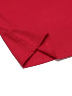 Clearance Retro Stage 1940s Solid Half Sleeves Lapel Top Red