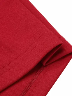 New Retro Stage 1940s Solid Sleeveless Lapel Top Red
