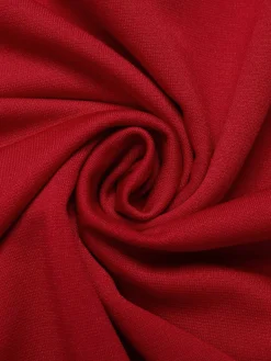 New Retro Stage 1940s Solid Sleeveless Lapel Top Red