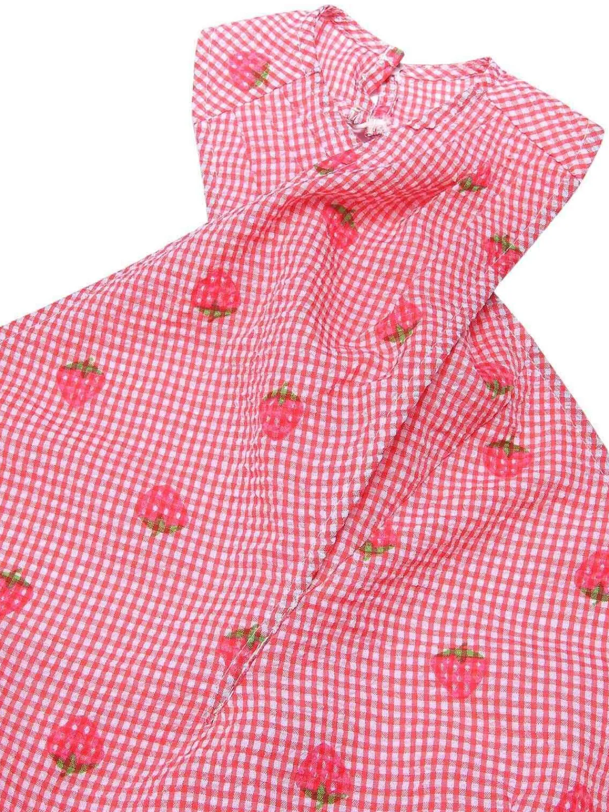 Outlet Retro Stage 1950s Strawberry Cross Halter Jumpsuit Red