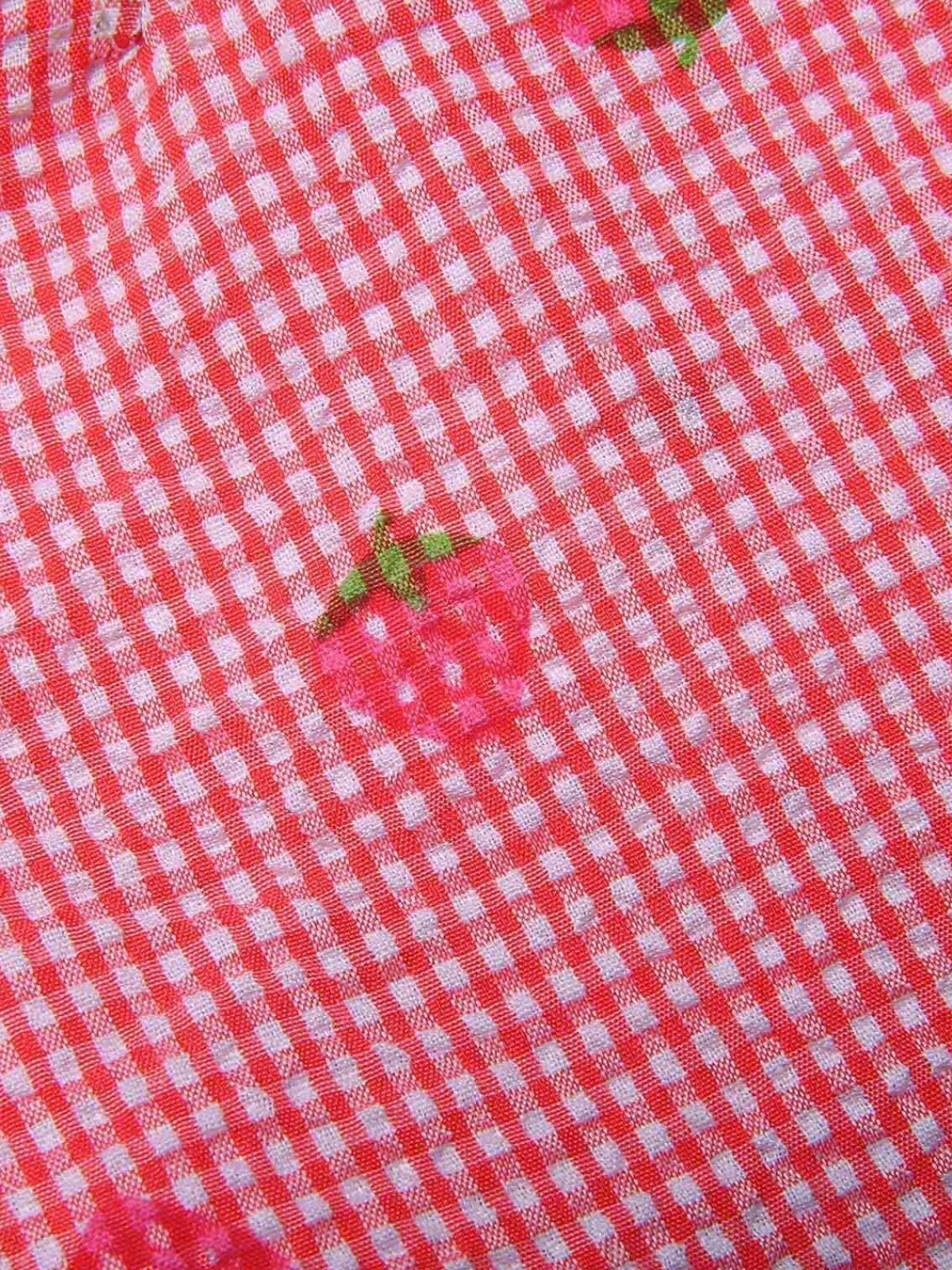 Outlet Retro Stage 1950s Strawberry Cross Halter Jumpsuit Red