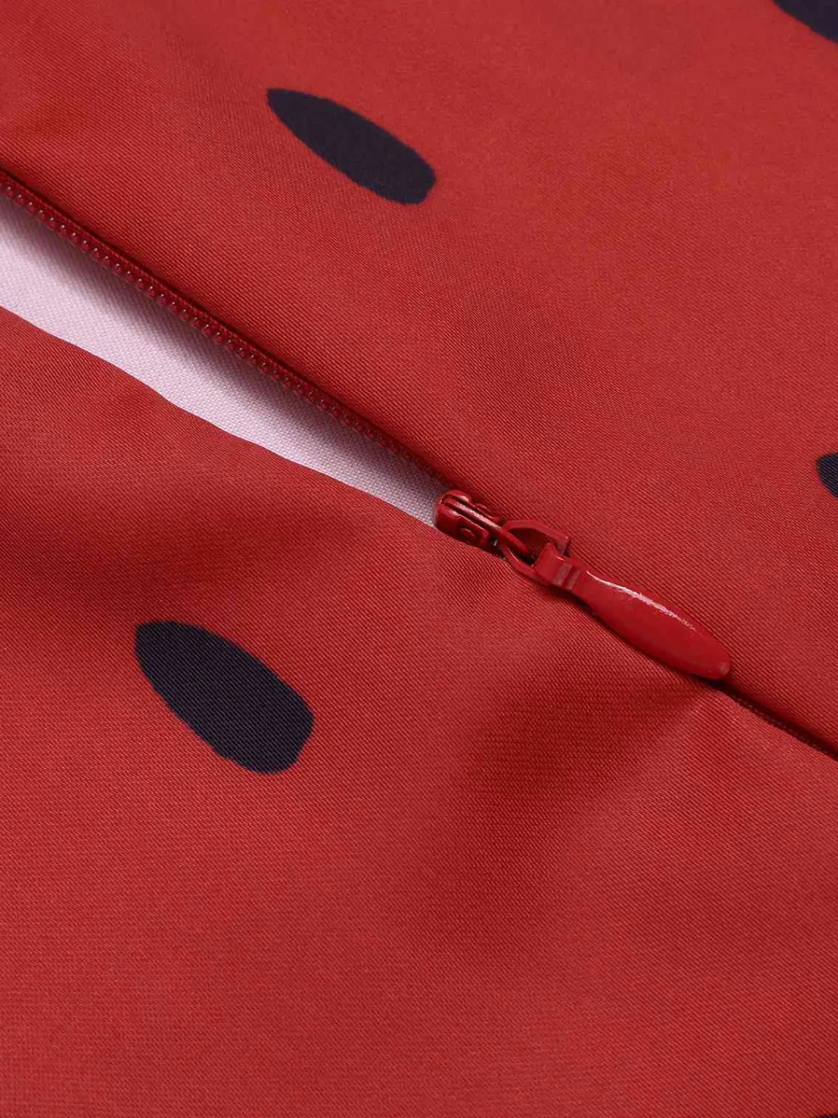 Outlet Retro Stage 1950s Strawberry Seed Straps Dress Red