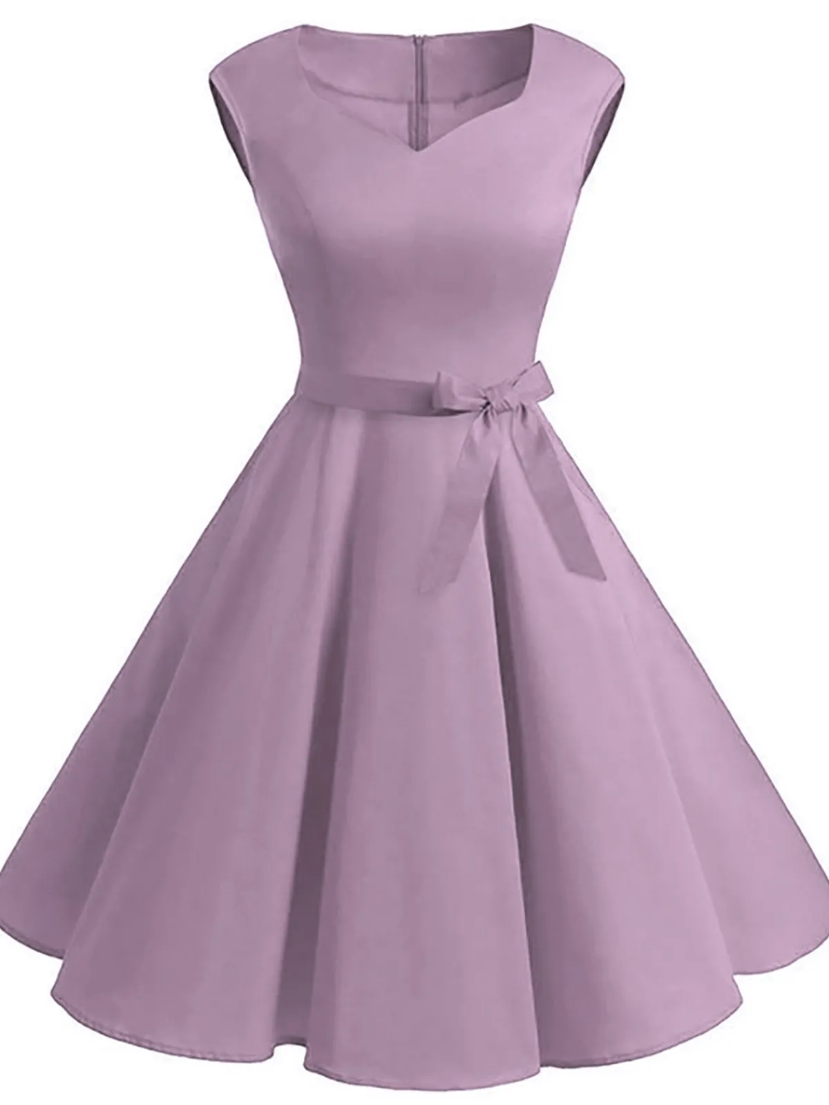 Online Retro Stage Red 1950s Sweetheart Swing Dress