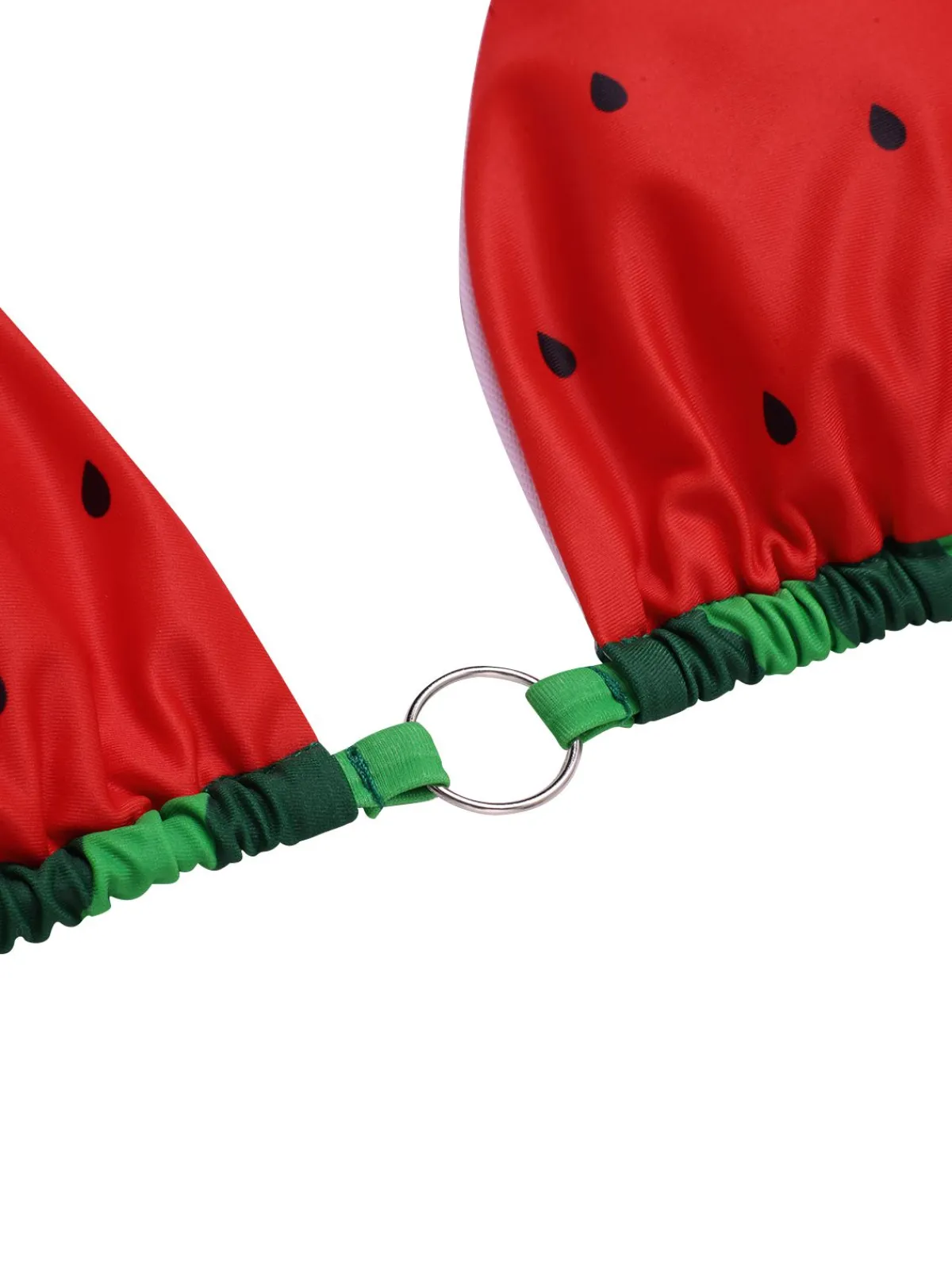 Hot Retro Stage 1960s Watermelon Bow Tie Bikini Set Red