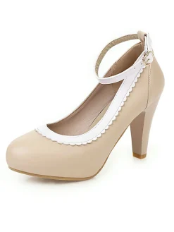 New Retro Stage Retro Ankle Strap High Heels Shoes