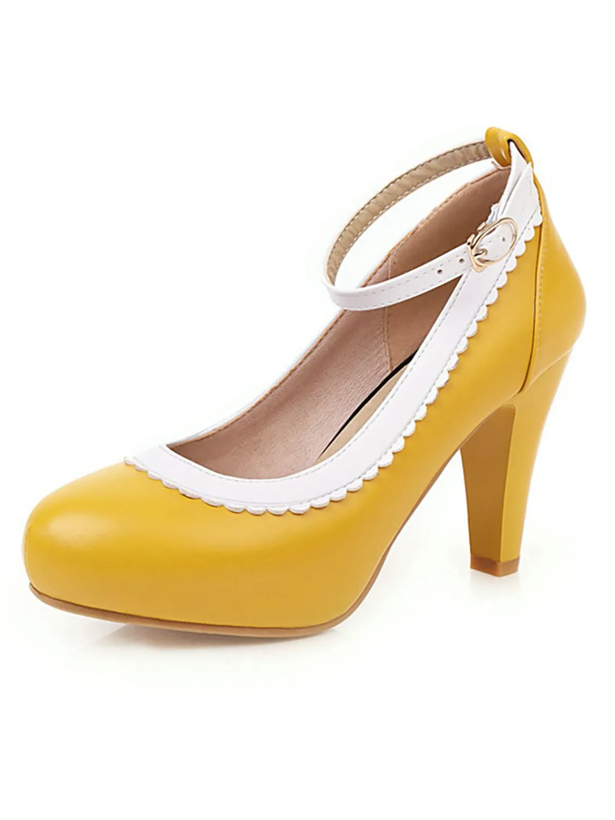 Fashion Retro Stage Retro Ankle Strap High Heels Shoes