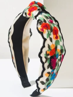 Clearance Retro Stage Retro Boho Embroidered Floral Headband