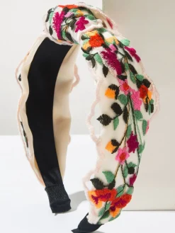 Clearance Retro Stage Retro Boho Embroidered Floral Headband