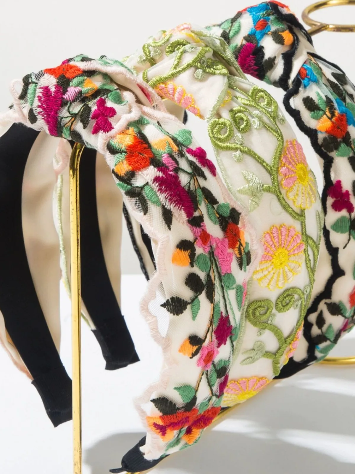 Clearance Retro Stage Retro Boho Embroidered Floral Headband