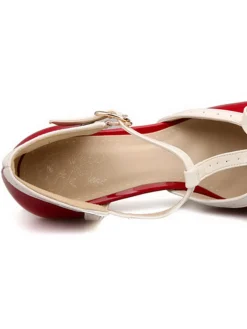 New Retro Stage Retro Bow Décor High Heel Shoes