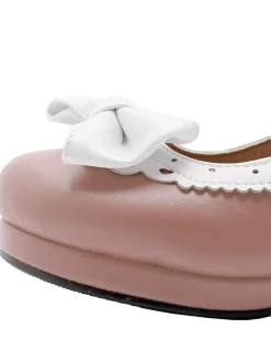 Discount Retro Stage Retro Bow Non-slip High Heel Shoes