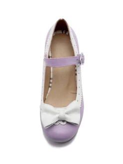 Discount Retro Stage Retro Bow Non-slip High Heel Shoes