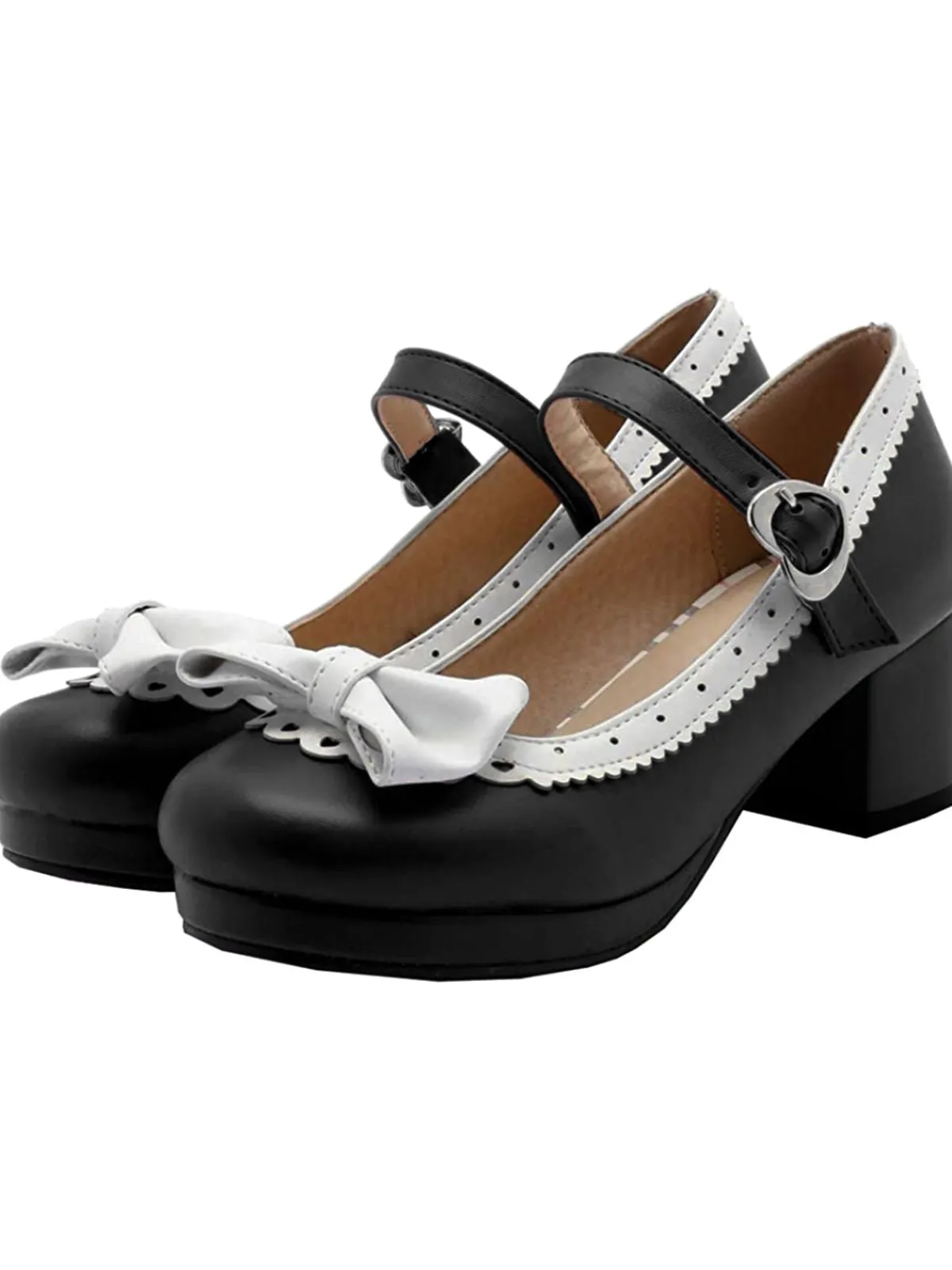 Discount Retro Stage Retro Bow Non-slip High Heel Shoes