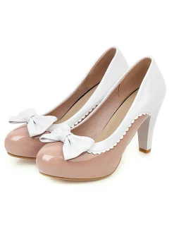 Clearance Retro Stage Retro Bowknot High Heels Shoes