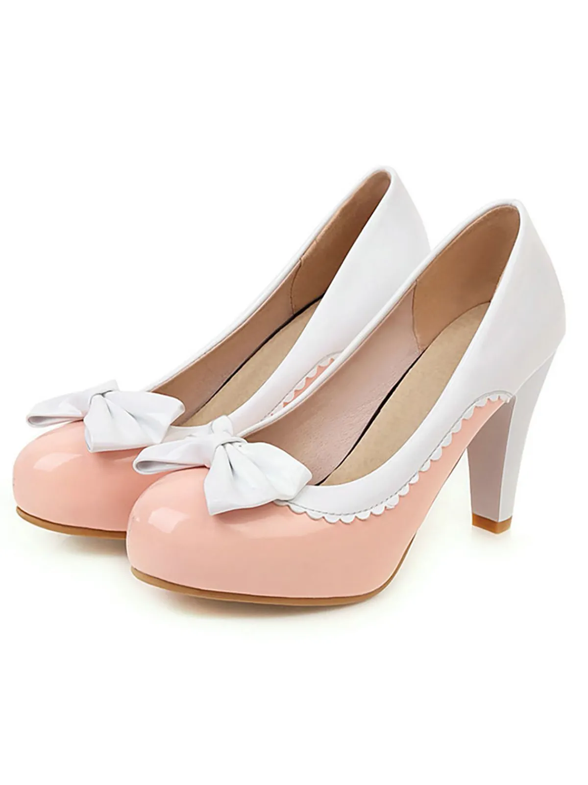 Clearance Retro Stage Retro Bowknot High Heels Shoes