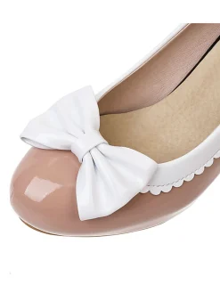 Best Retro Stage Retro Bowknot High Heels Shoes