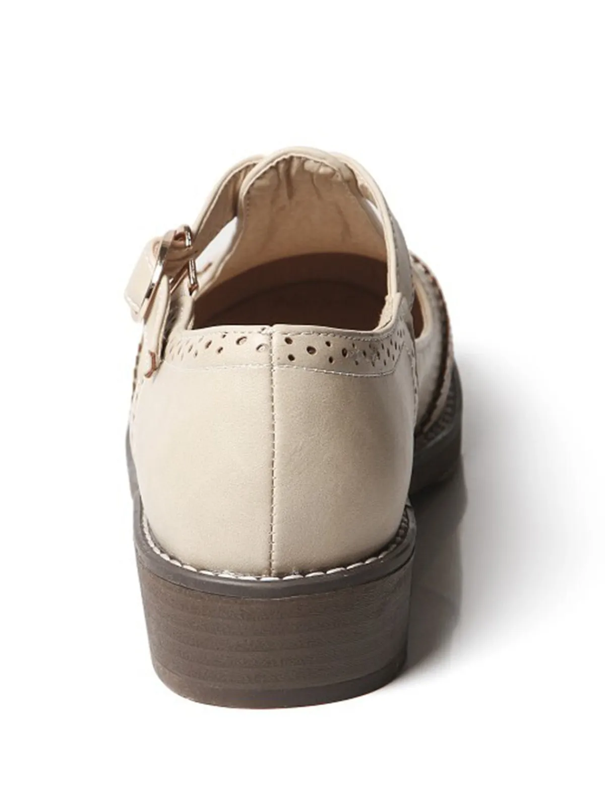 Fashion Retro Stage Retro Casual Buckle Thong Shoes