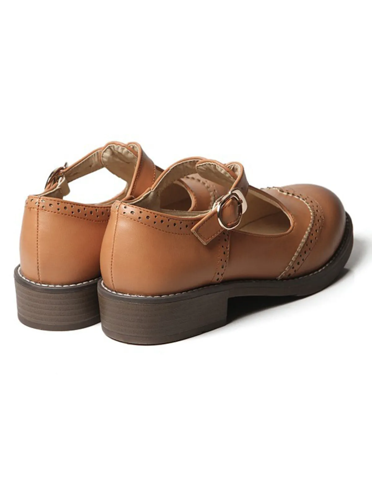 Fashion Retro Stage Retro Casual Buckle Thong Shoes