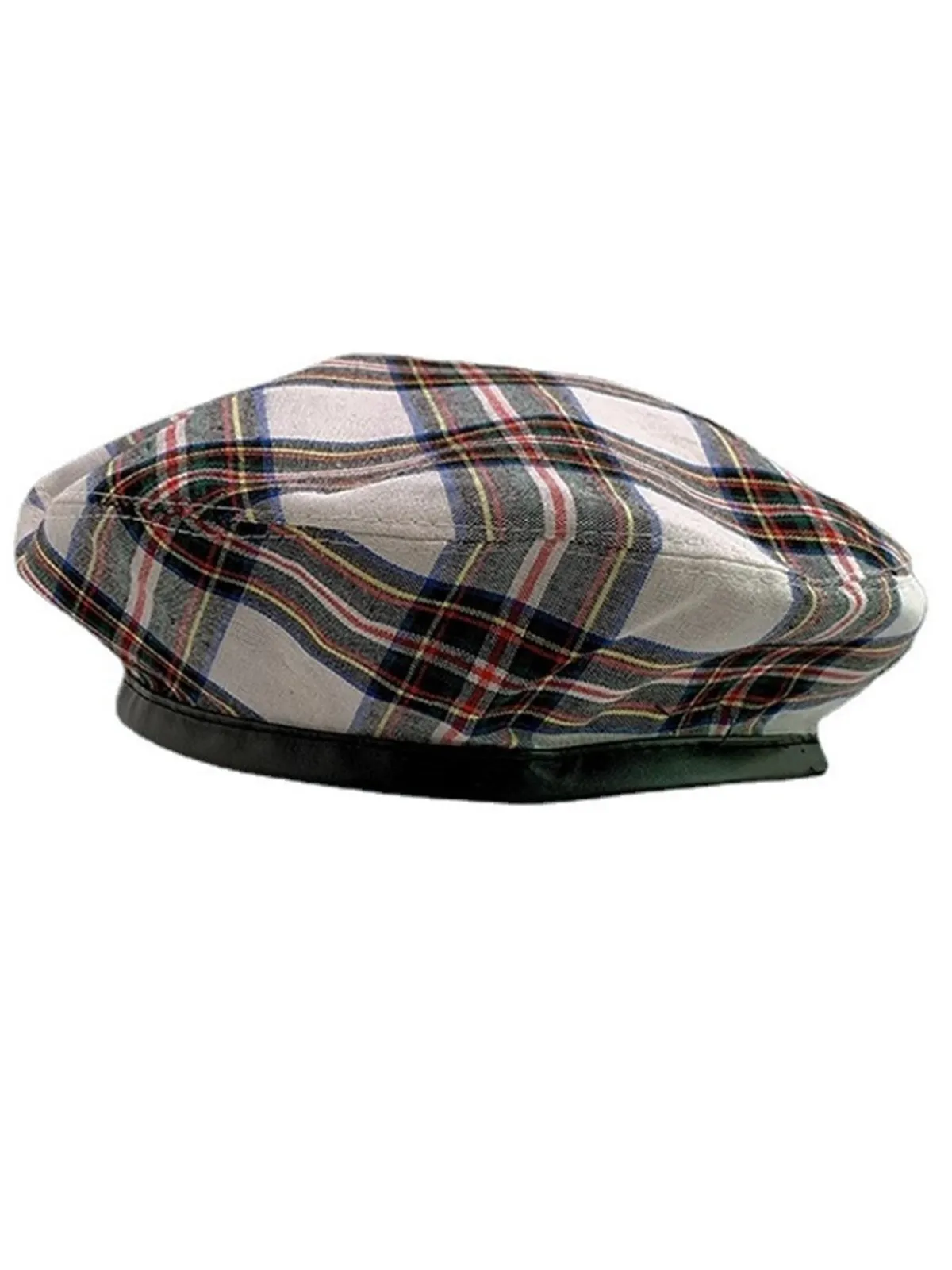 Outlet Retro Stage Retro Christmas Scottish Plaid Cotton Berets