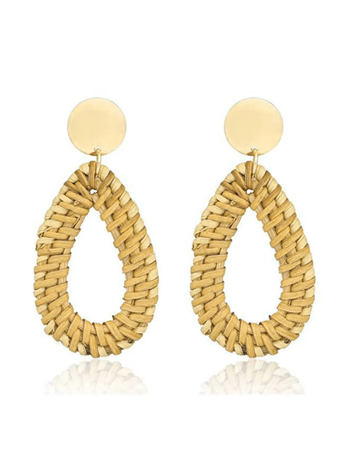 New Retro Stage Retro Geometric Beach Holiday Crocheted Earrings