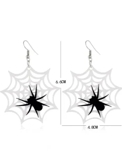 Outlet Retro Stage Retro Halloween Cobweb Drop Necklace