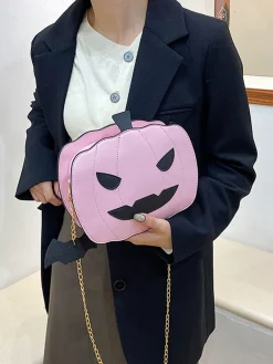 Sale Retro Stage Retro Halloween Pumpkin Shoulder Bag