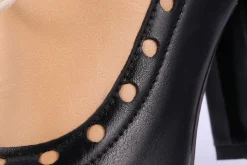 Sale Retro Stage Retro High Heels Saddle Shoes Black