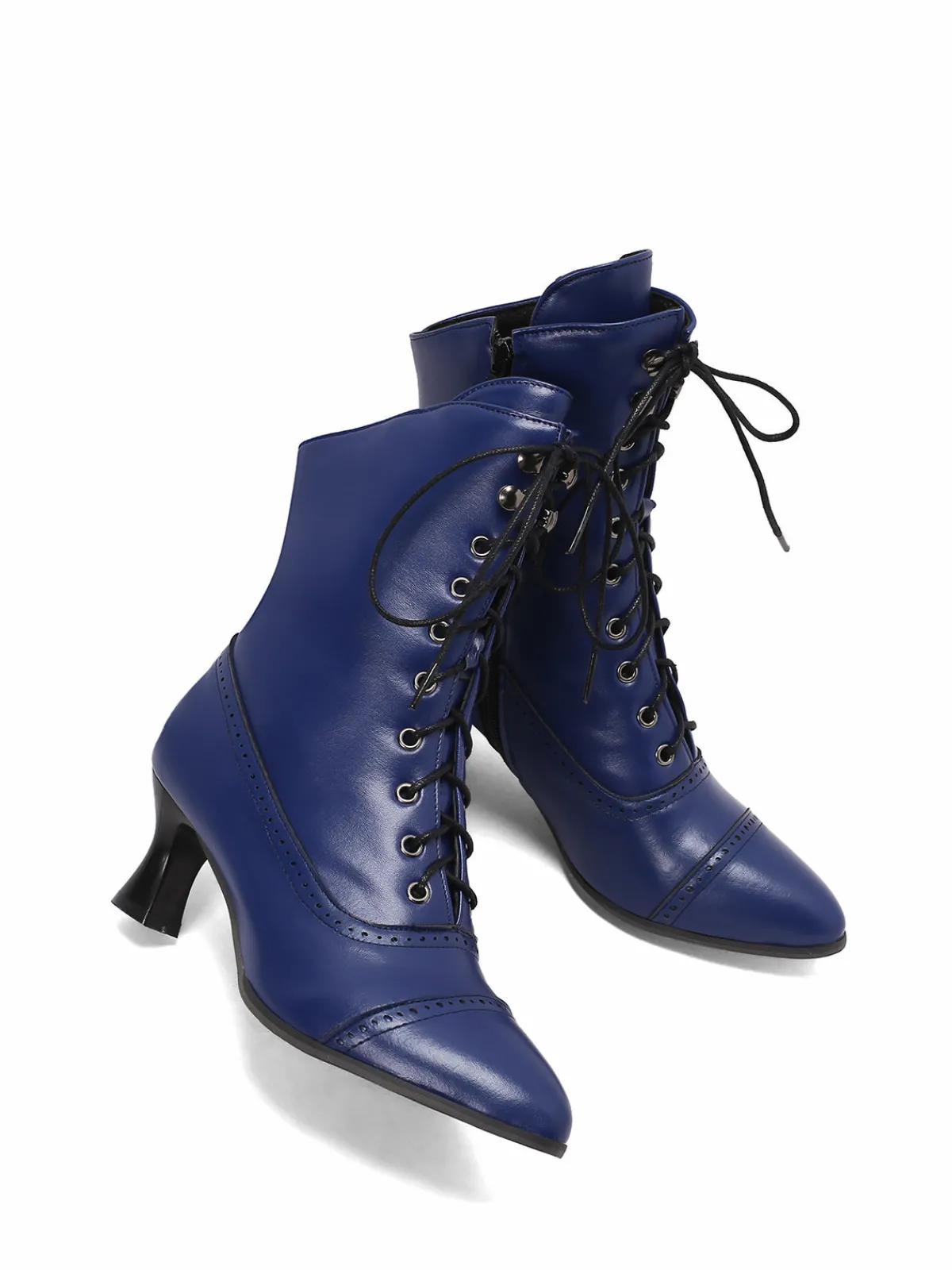 New Retro Stage Retro Leather High Heel Boots