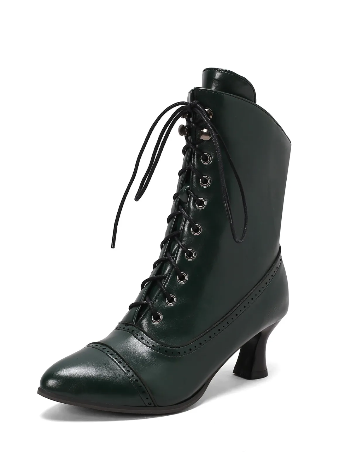 New Retro Stage Retro Leather High Heel Boots