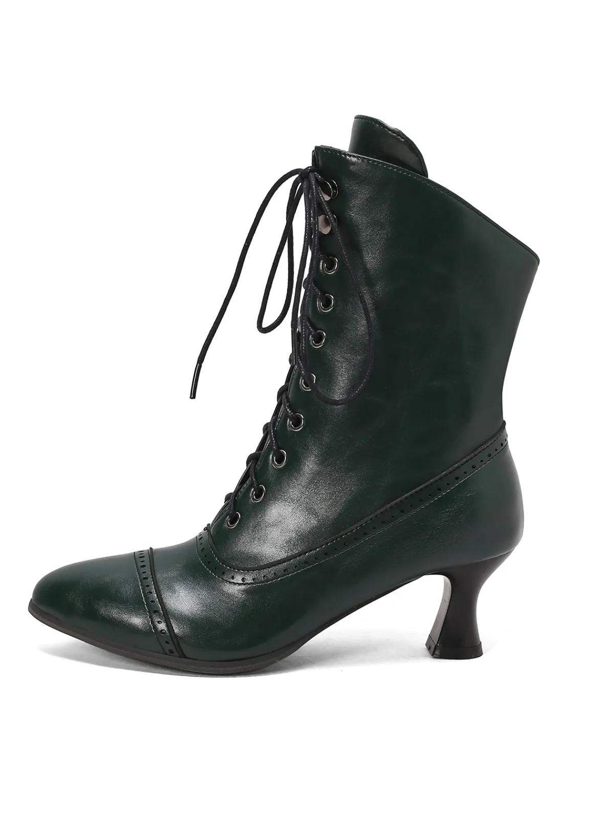 New Retro Stage Retro Leather High Heel Boots