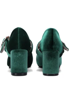 Clearance Retro Stage Retro Mary Jane Chunky High Heel Shoes