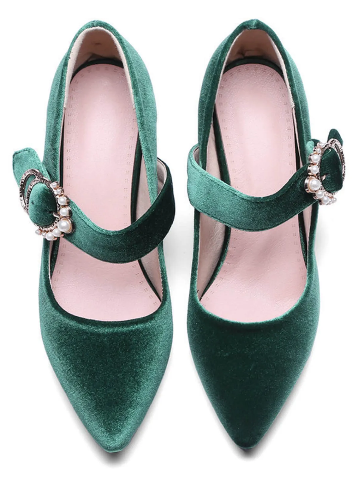 Clearance Retro Stage Retro Mary Jane Chunky High Heel Shoes