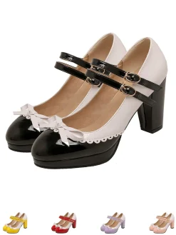 Best Retro Stage Retro Mary Jane High Heels Shoes
