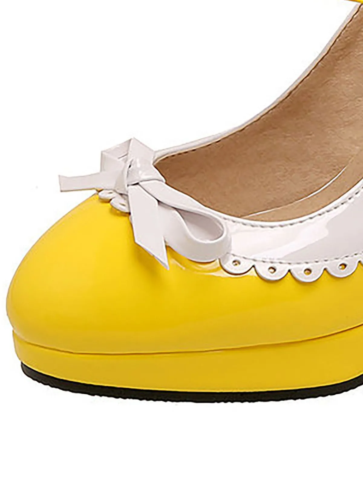Best Retro Stage Retro Mary Jane High Heels Shoes