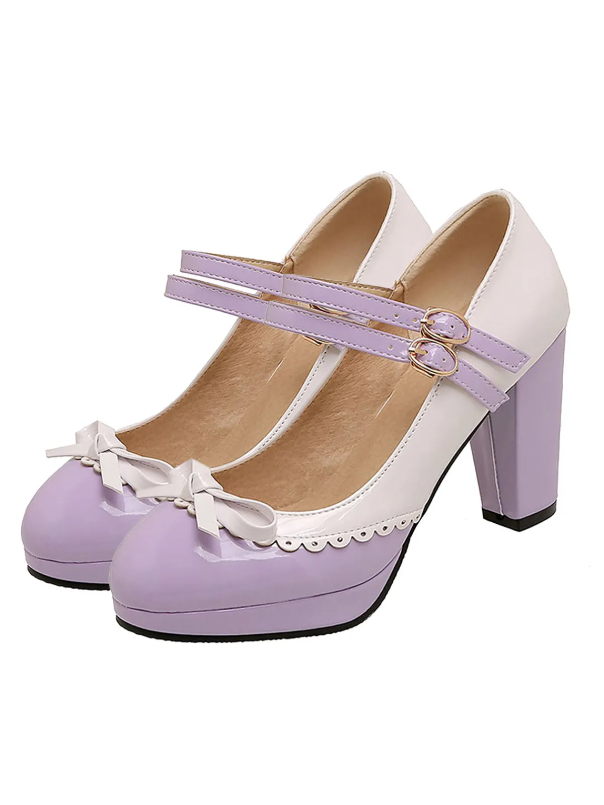 Best Retro Stage Retro Mary Jane High Heels Shoes