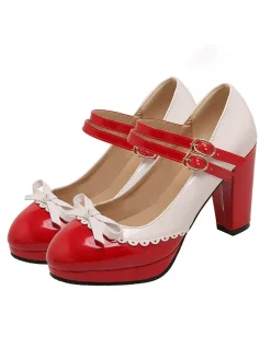Best Retro Stage Retro Mary Jane High Heels Shoes