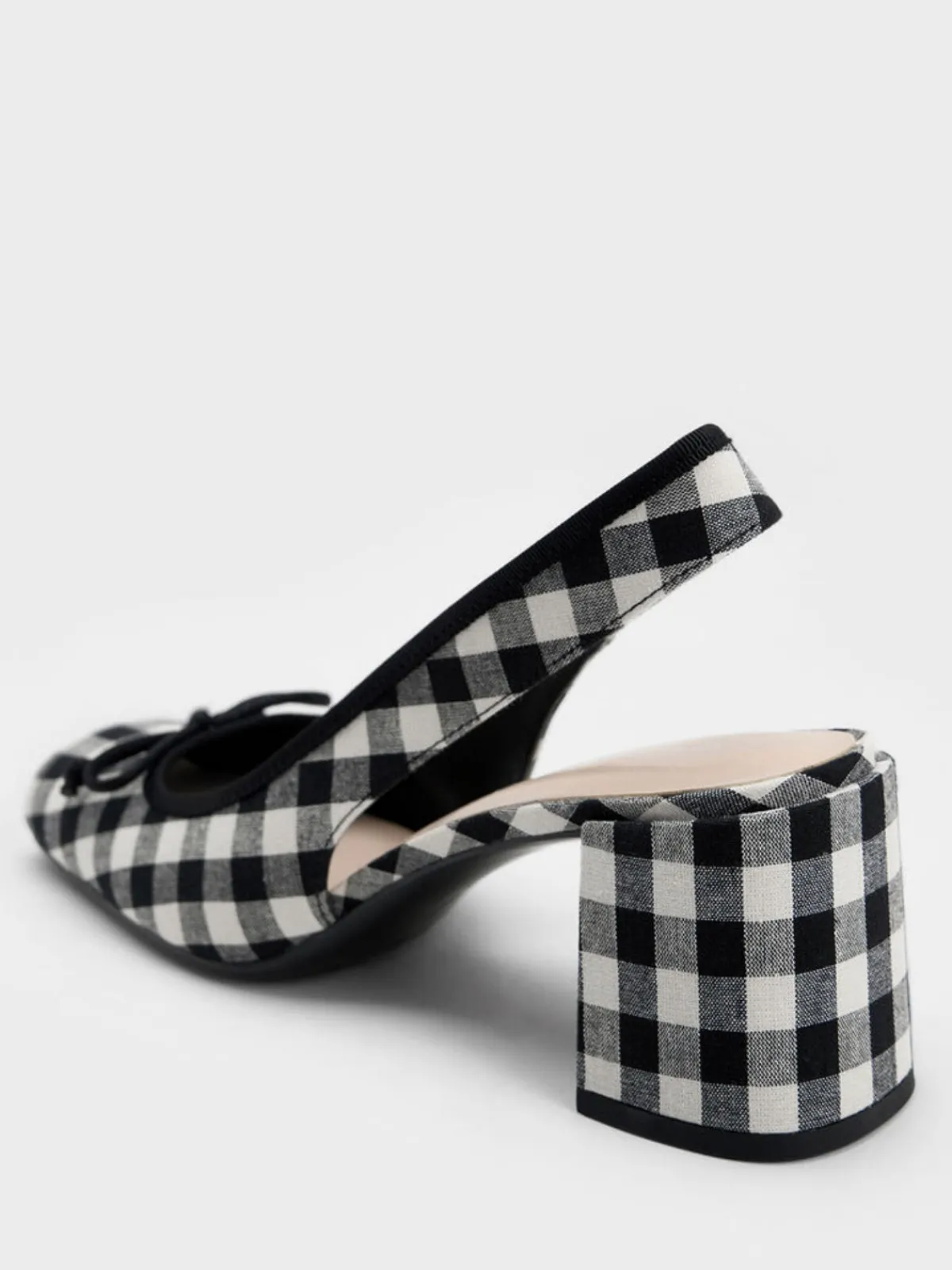 Hot Retro Stage Retro Mary Jane Plaid Chunky Heel Shoes