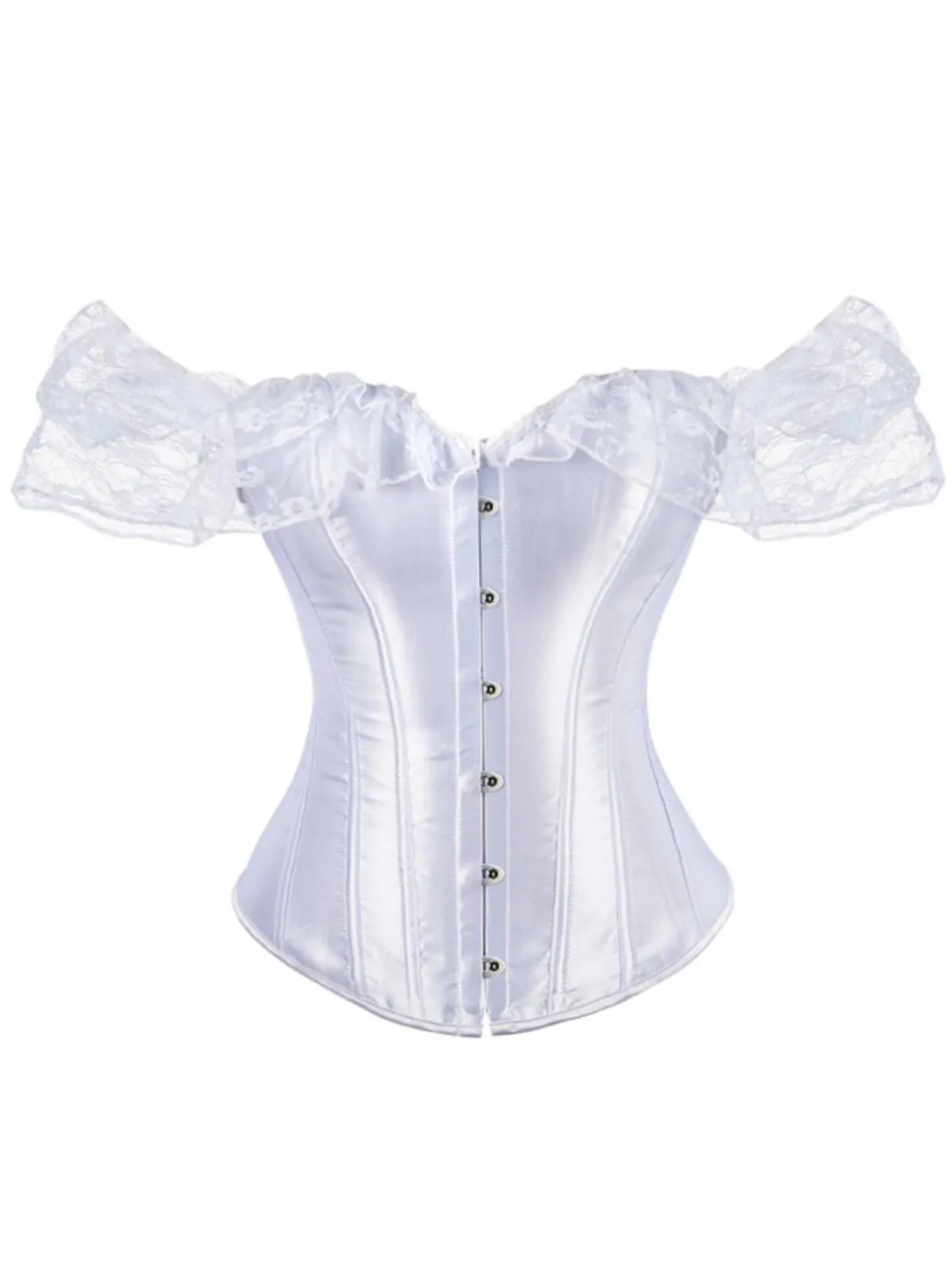 Best Retro Stage Retro Off-shoulder Lace Solid Corset